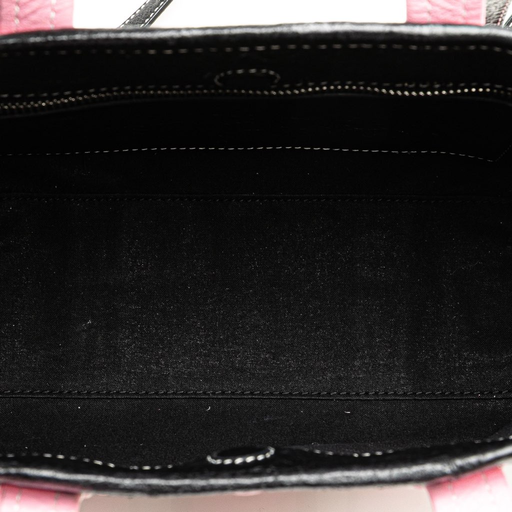 Balenciaga Small Lambskin Barbes East West Striped Shopper Tote - 4