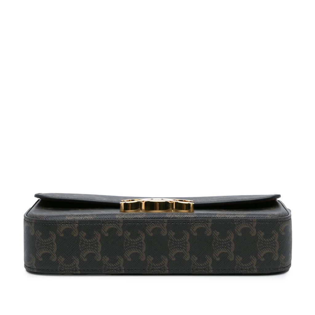 Celine Triomphe Coated Canvas Claude Shoulder Bag - 3