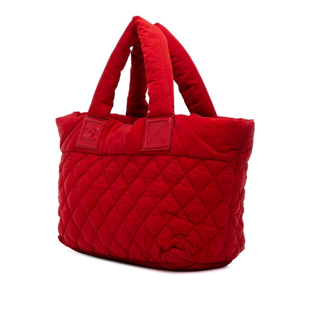 Chanel Small Quilted Nylon Coco Cocoon Tote - Back view