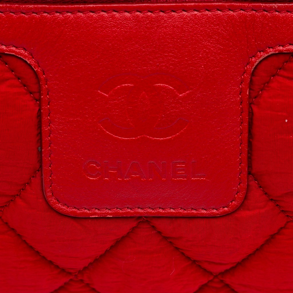 Chanel Small Quilted Nylon Coco Cocoon Tote - Side view