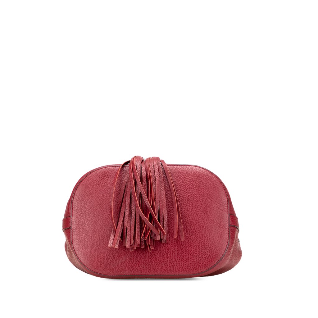 Gucci Pebbled Calfskin Miss Bamboo Bucket Bag - 3