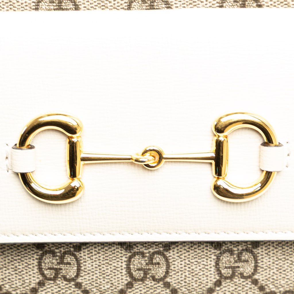 Gucci Small GG Supreme Horsebit 1955 Crossbody - Image 11
