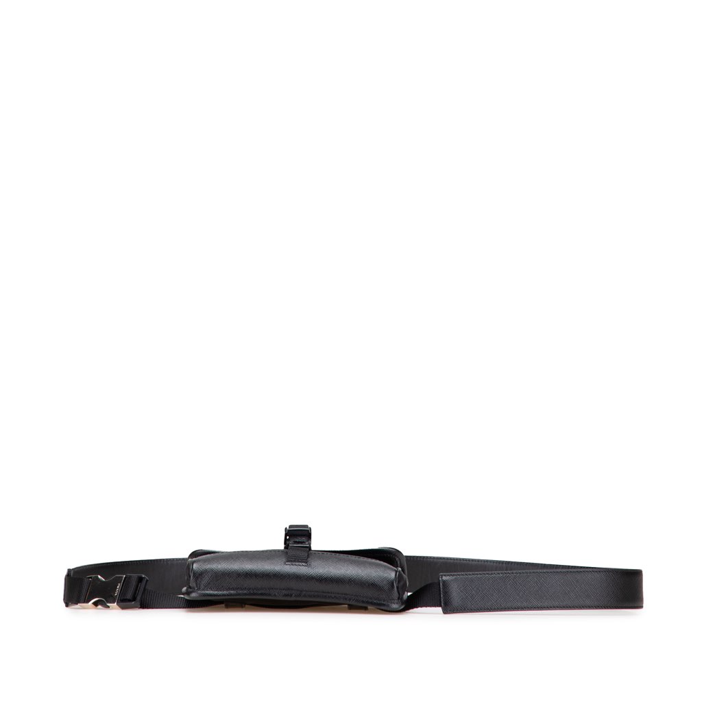 Prada Saffiano Trimmed Tessuto Belt Bag - Image 6
