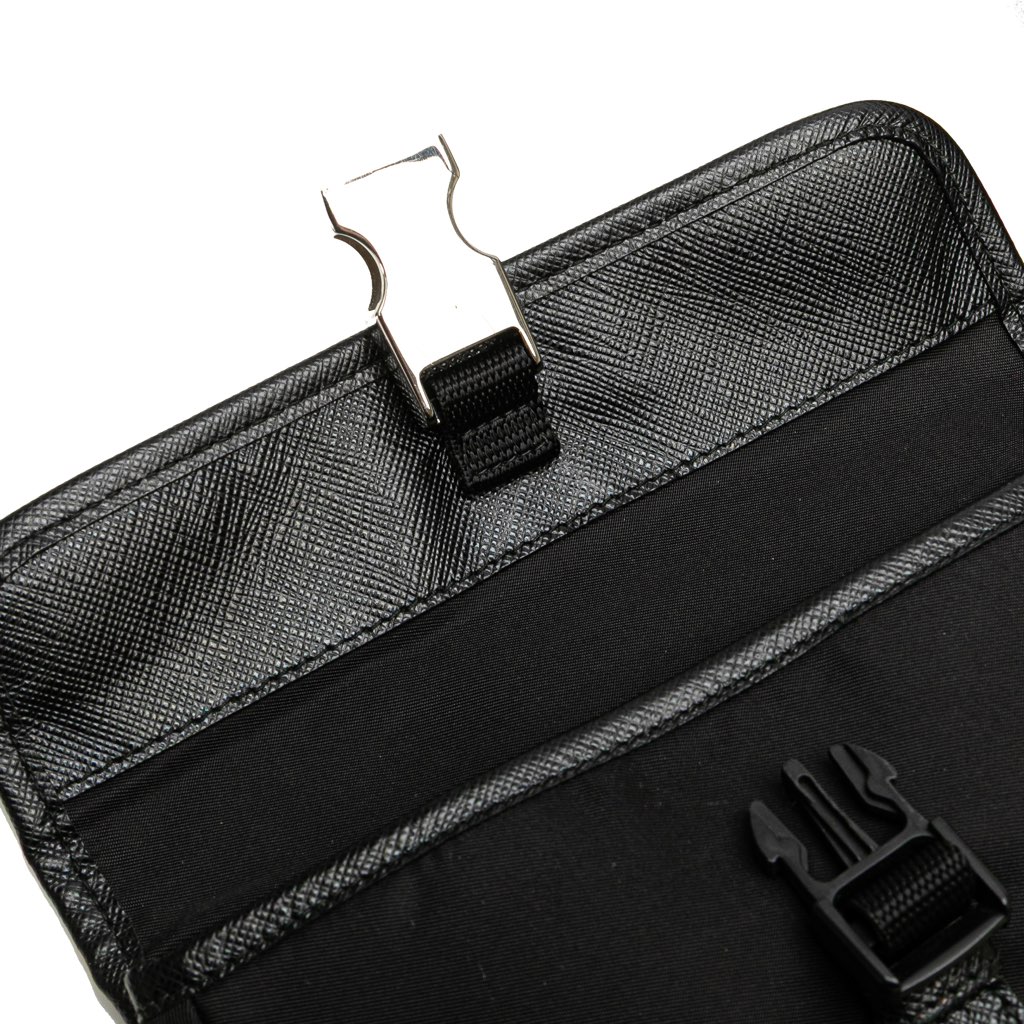 Prada Saffiano Trimmed Tessuto Belt Bag - Image 10