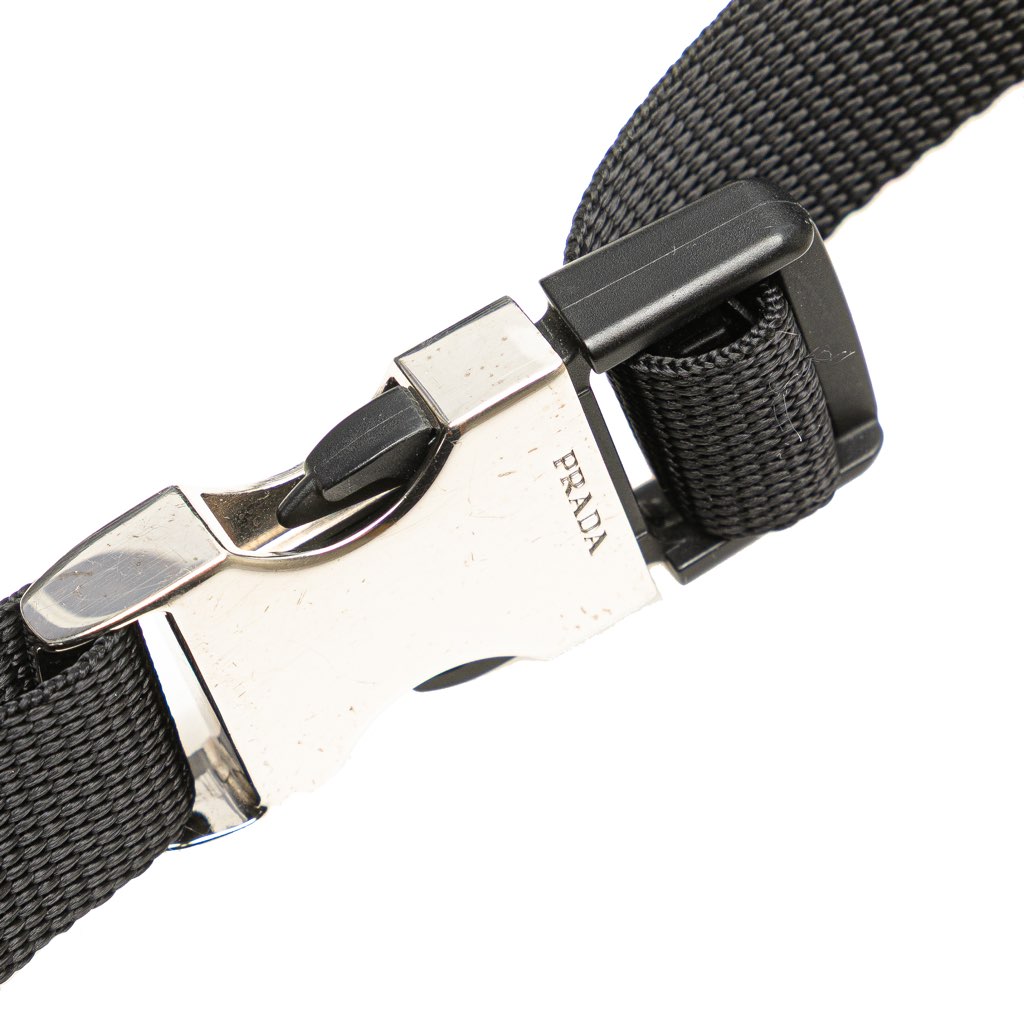 Prada Saffiano Trimmed Tessuto Belt Bag - Image 12