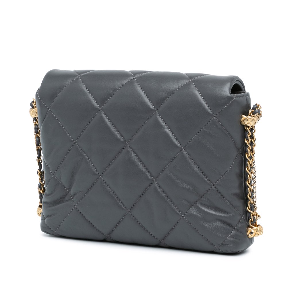 Chanel Mini Quilted Lambskin Crush on Chains Flap - 2