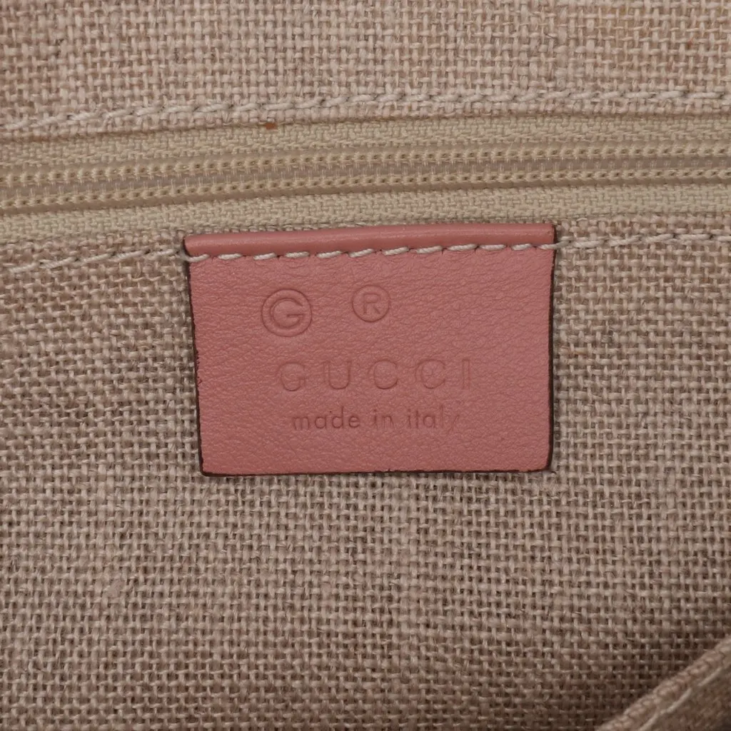 Gucci Small Microguccissima Bree Satchel Pink Leather Good - Box View