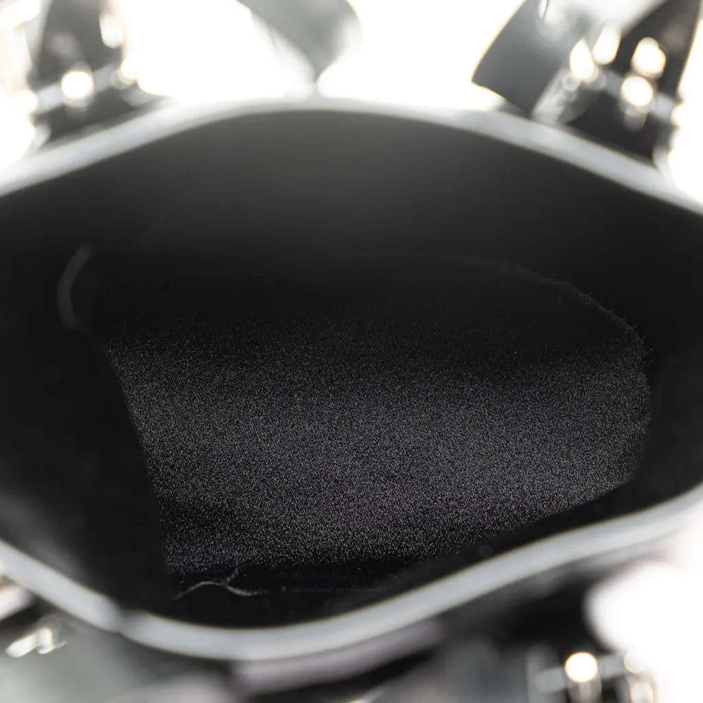 Louis Vuitton Monogram Mini Satin Bucket Black Satin Very good - Model View