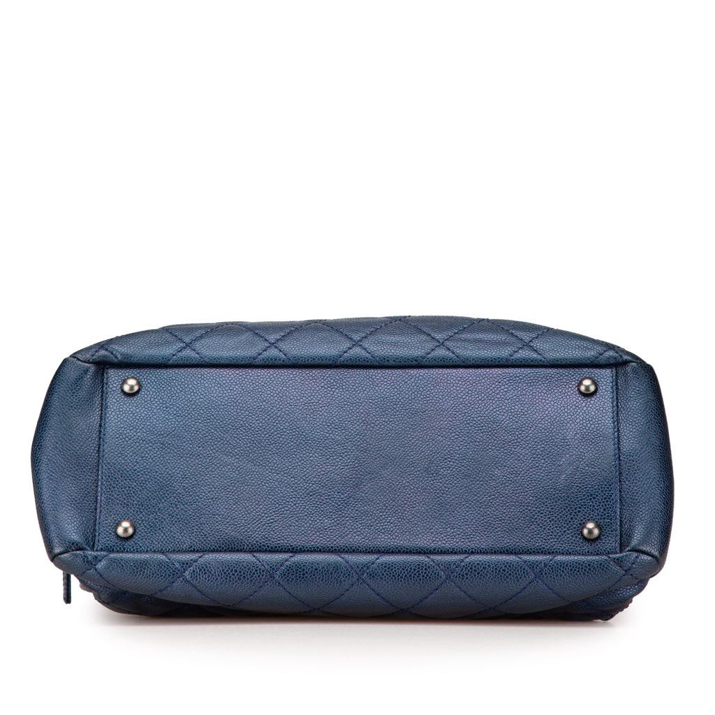 Chanel Quilted Iridescent Caviar Chic Shopping Tote - 3