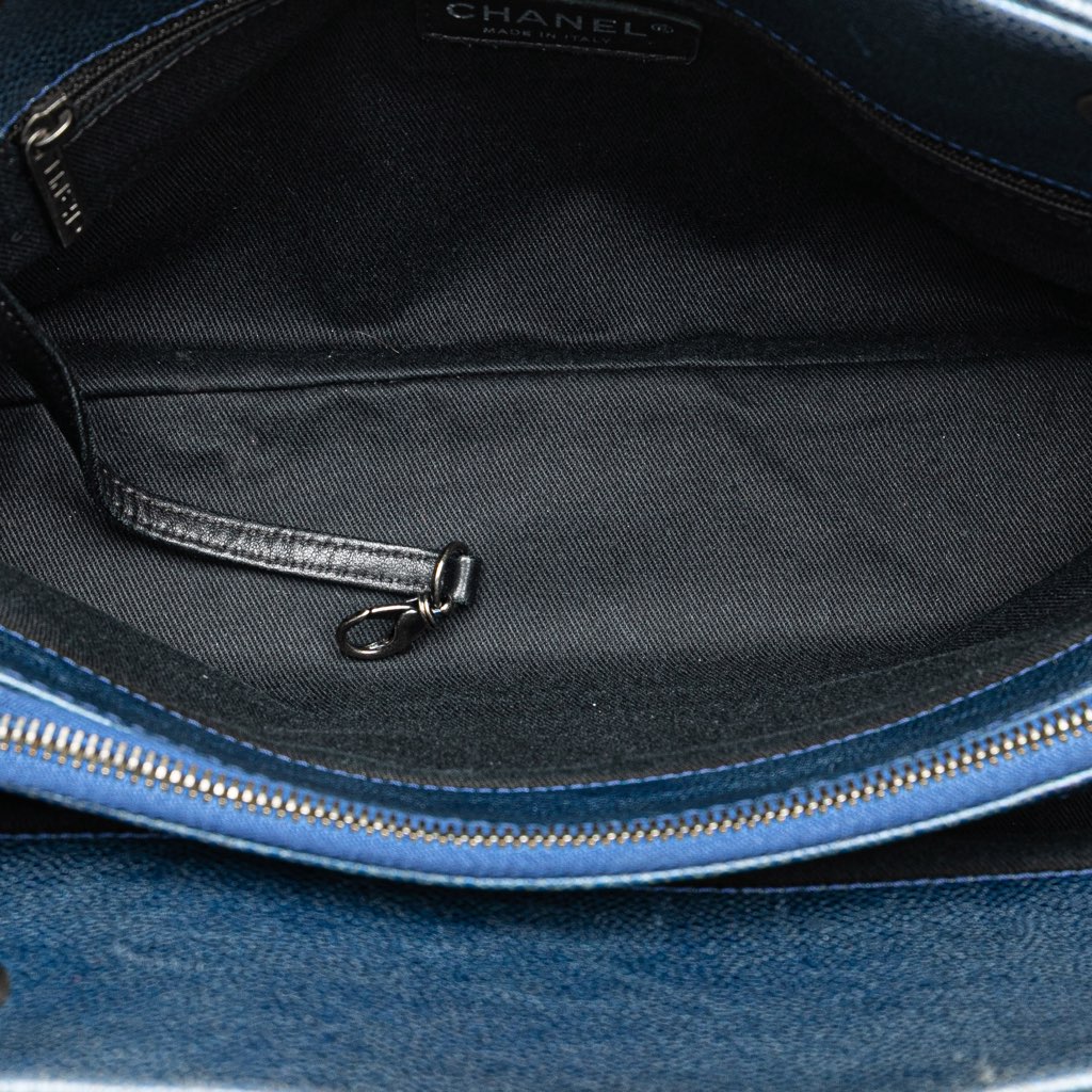 Chanel Quilted Iridescent Caviar Chic Shopping Tote - 4