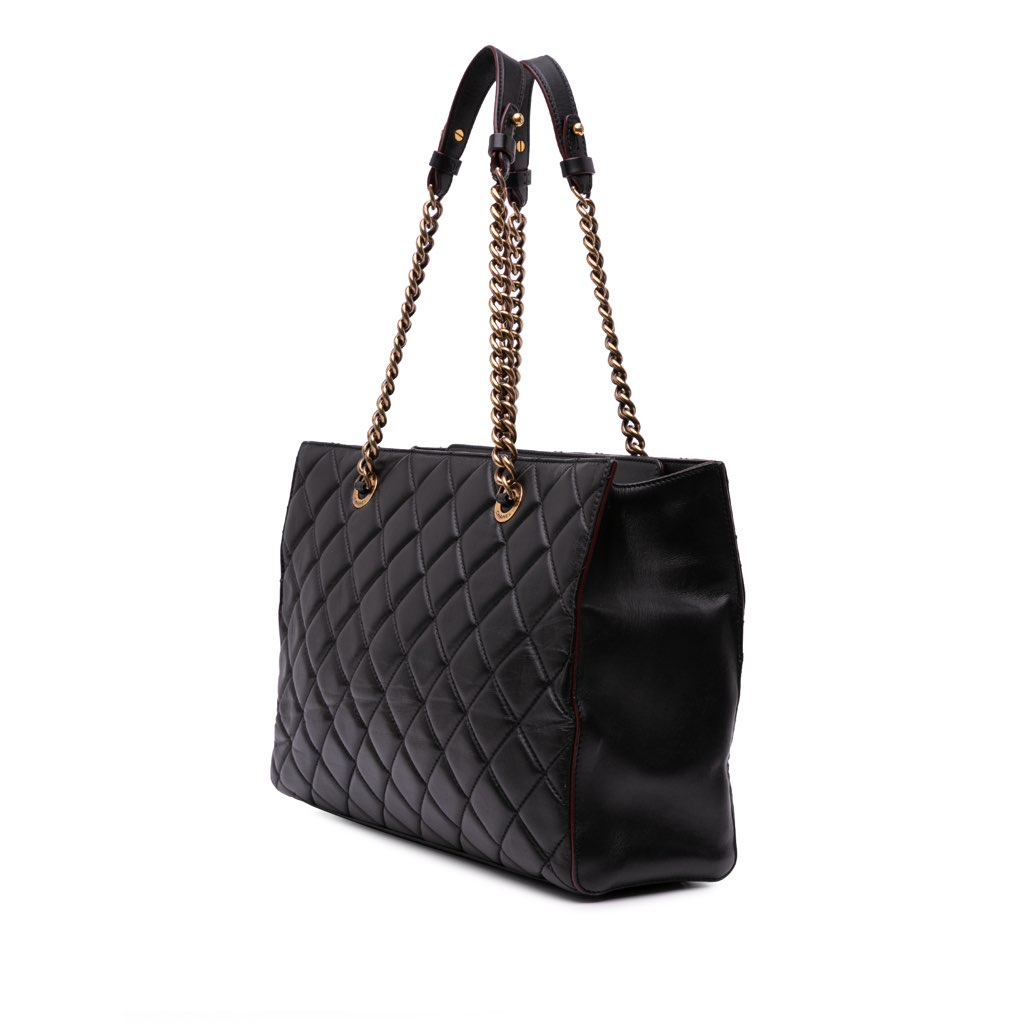 Chanel CC Quilted Lambskin Turnlock Tote - 2