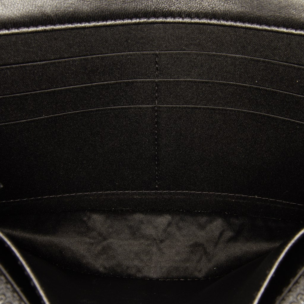 Chanel CC Quilted Crinkled Patent Wallet On Chain - 4