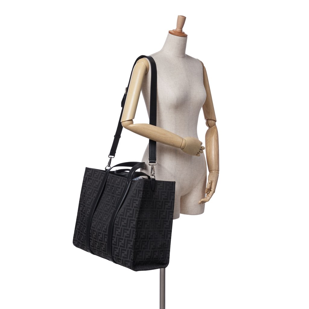 Fendi Large Zucca Jacquard Shopper Tote - Detail 2