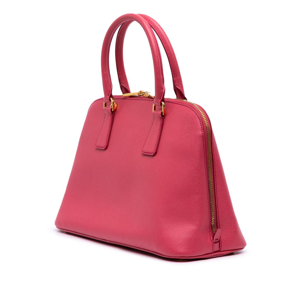 Prada Medium Saffiano Lux Promenade Satchel - Back view