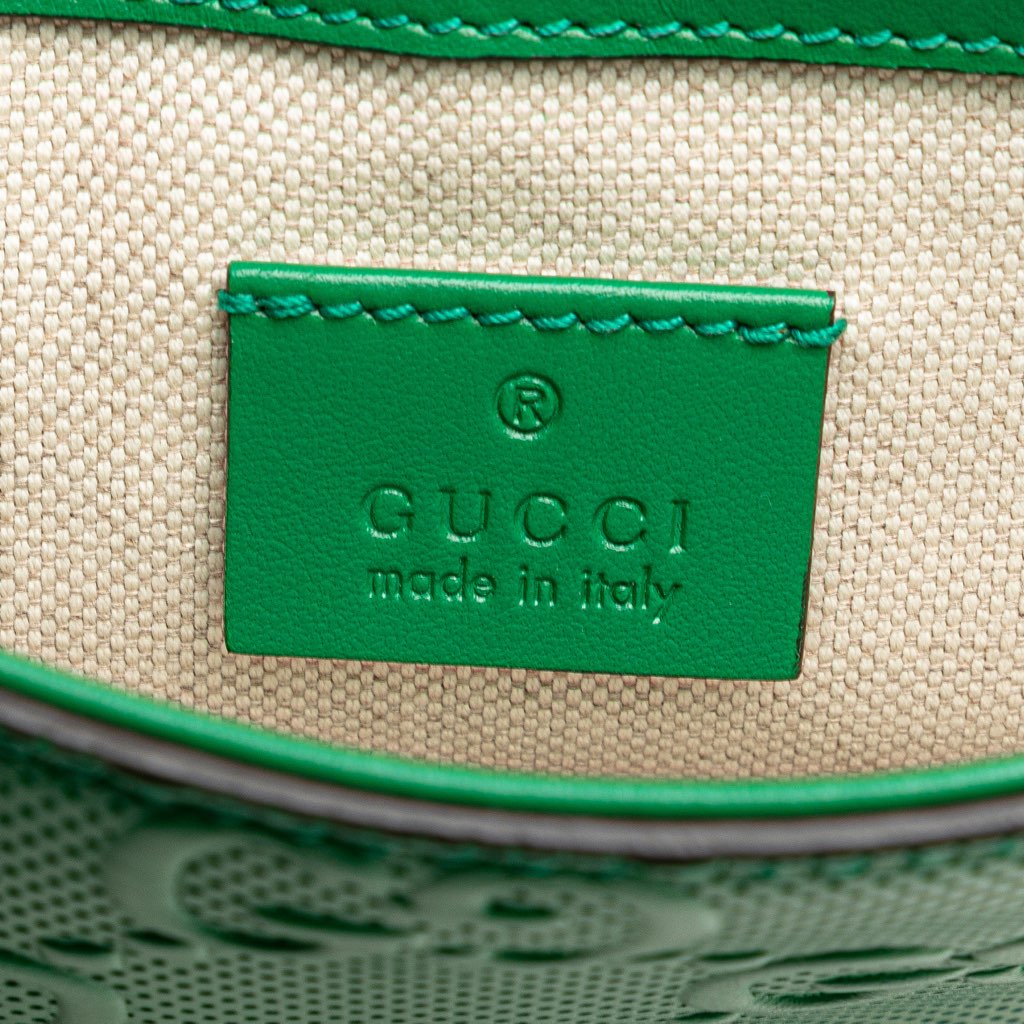 Gucci GG Embossed Perforated Double Belt Bag - Detail 1