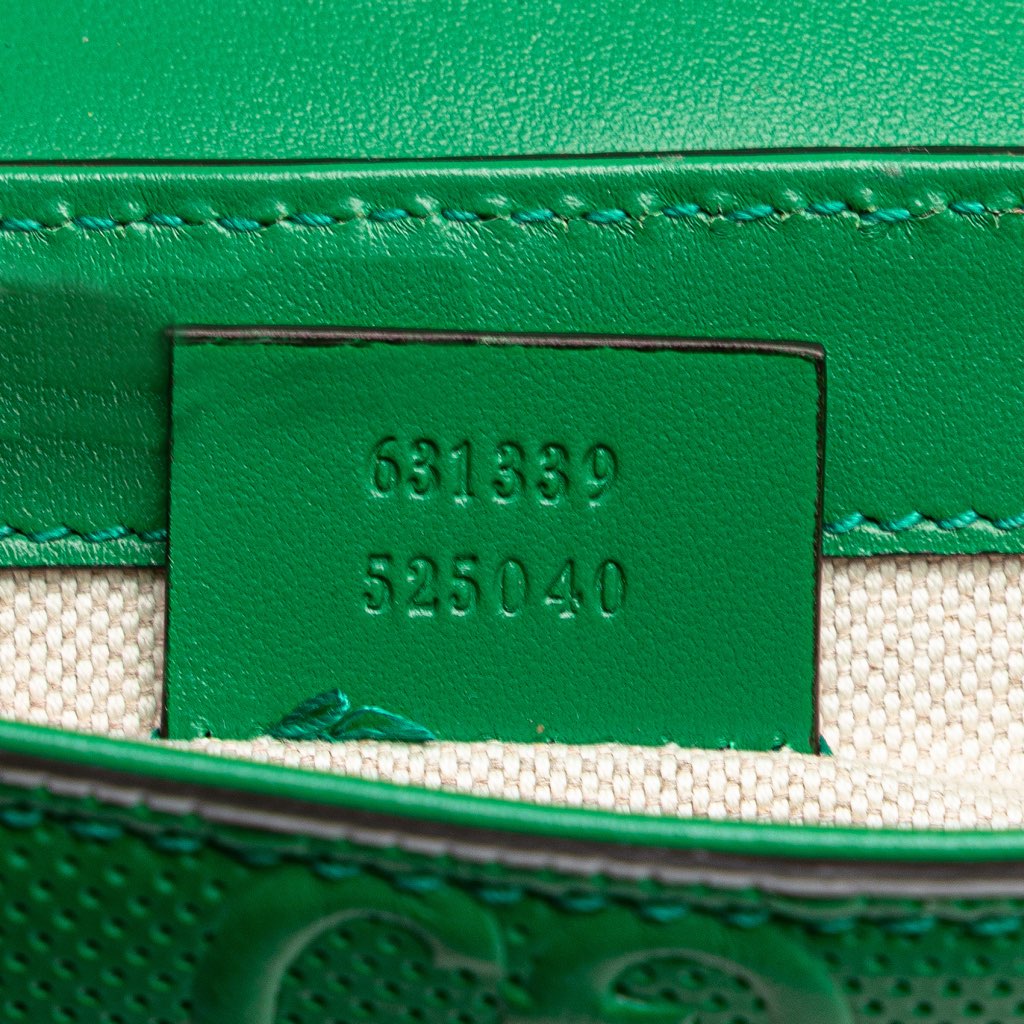 Gucci GG Embossed Perforated Double Belt Bag - Detail 2
