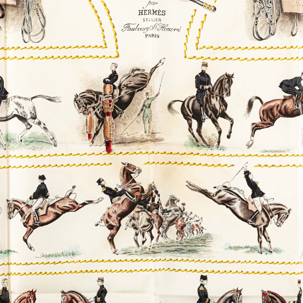 Hermès Cadre Noir Silk Scarf - 2