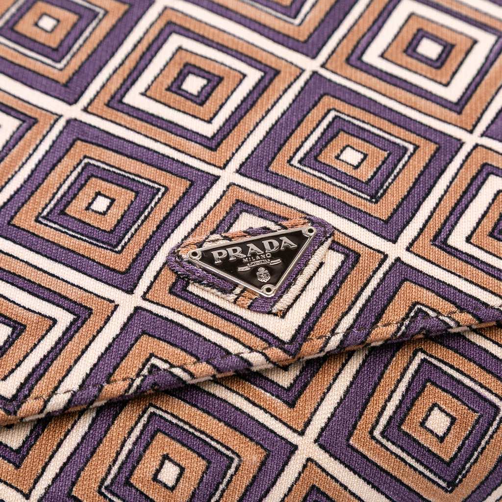 Prada Canvas Geometric Shoulder Bag - Detail 1