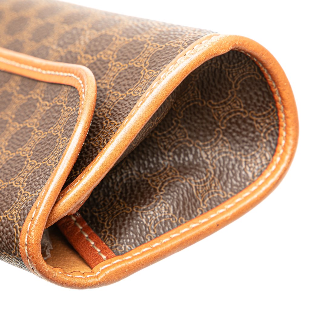 Celine Macadam Coated Canvas Clutch - Image 13