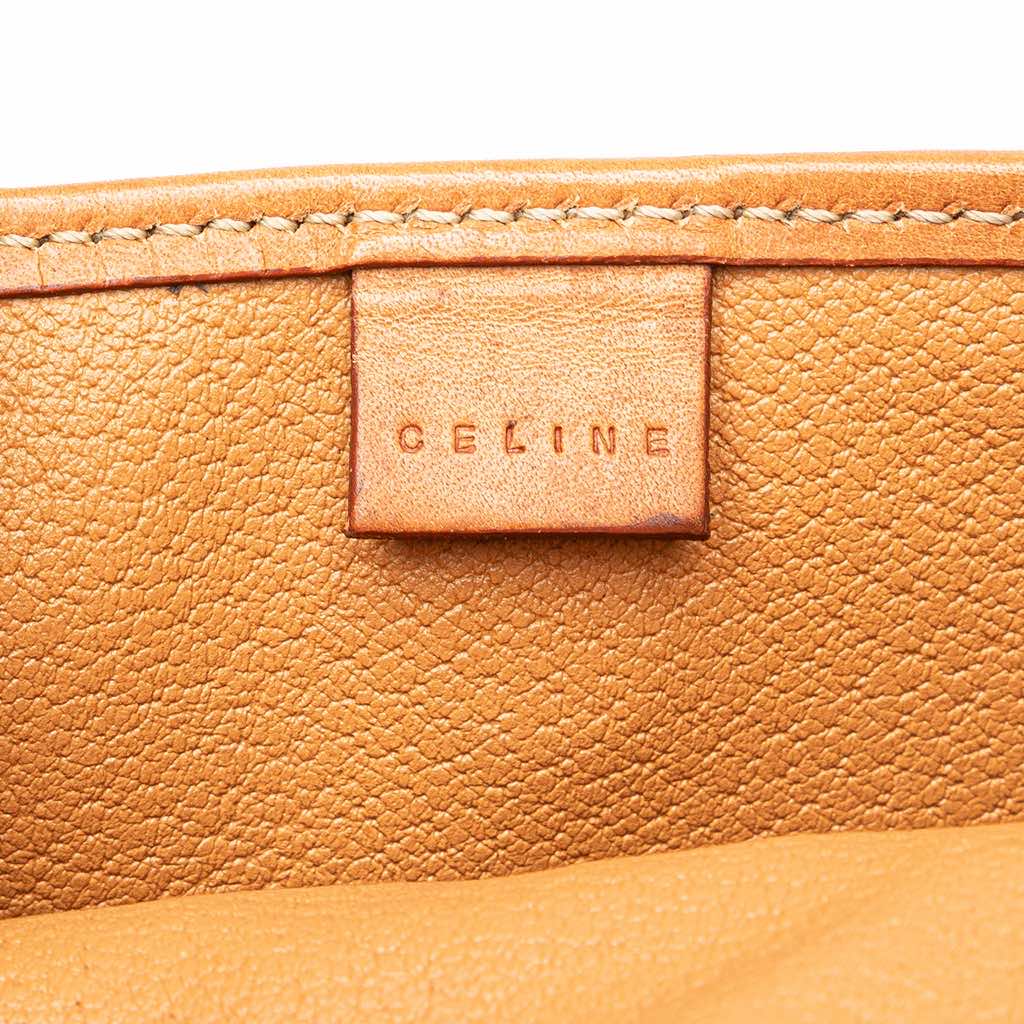 Celine Macadam Coated Canvas Clutch - Side view