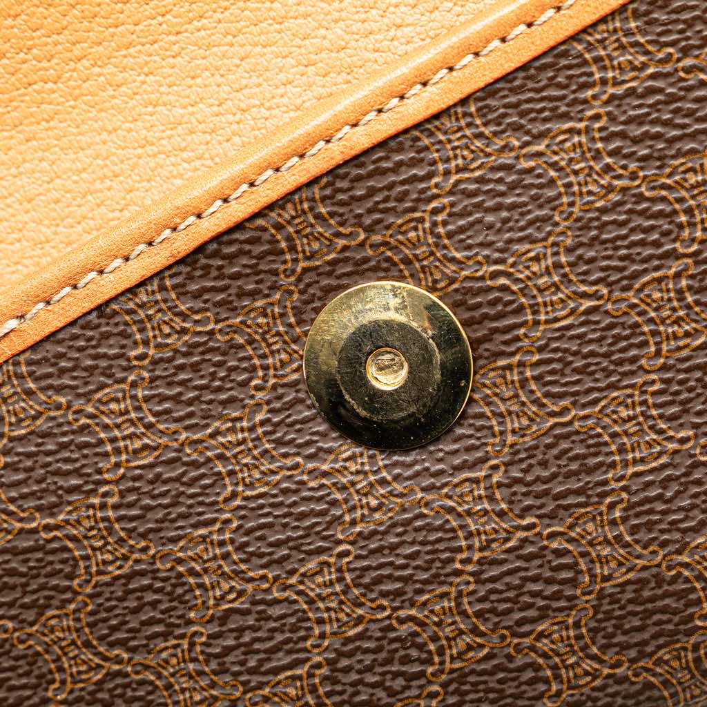 Celine Macadam Coated Canvas Clutch - Image 11