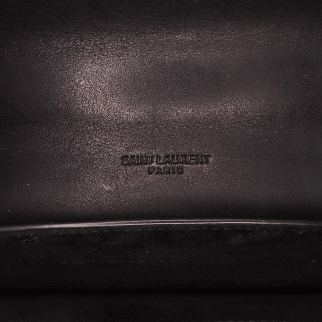 Saint Laurent Small Calfskin and Pony Hair Leopard Print Kaia Crossbody - Side view