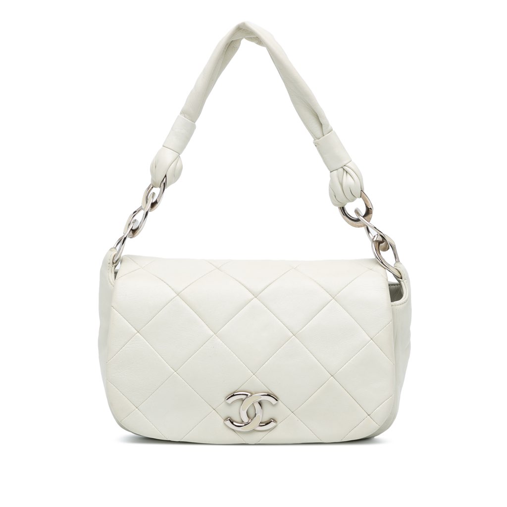 Chanel Quilted Lambskin Pillow Soft Enamel CC Flap