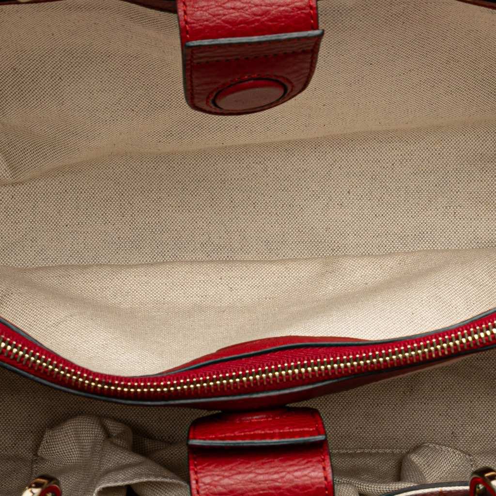 Gucci Medium Calfskin Bamboo Shopper Satchel - 4