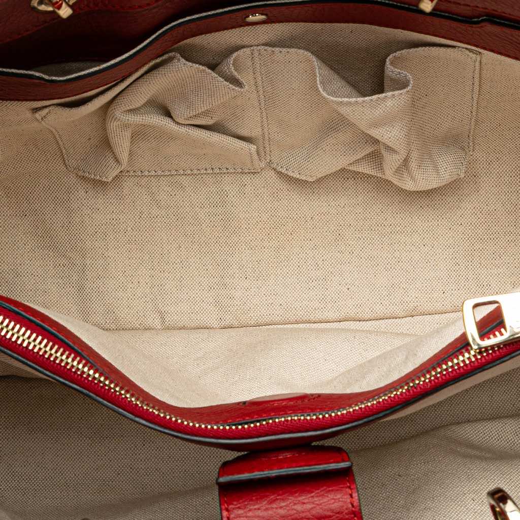 Gucci Medium Calfskin Bamboo Shopper Satchel - 5