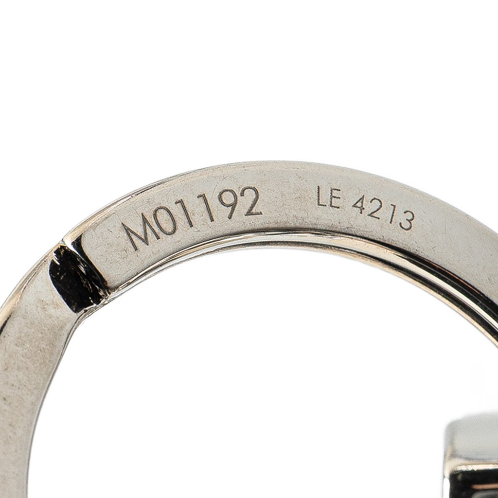 Louis Vuitton Stainless Steel LV Initials Key Holder And Bag Charm - 2