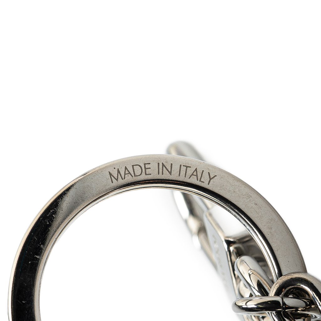 Louis Vuitton Stainless Steel LV Initials Key Holder And Bag Charm - 3