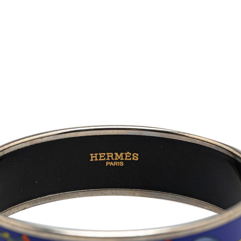 Hermès Wide Cloissone Enamel Bangle 65 - 4