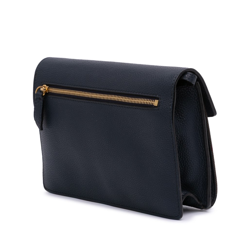 Burberry Small Leather and House Check Canvas Derby Macken Crossbody - 2