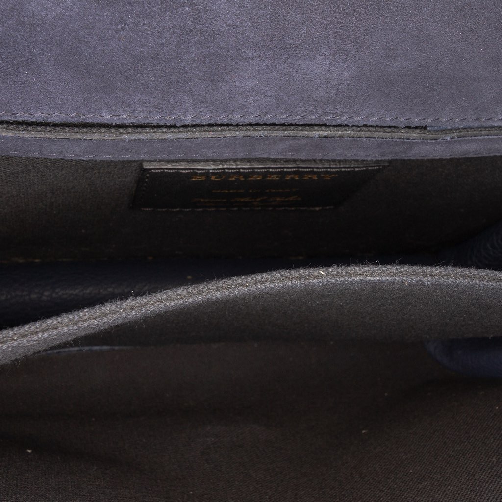 Burberry Small Leather and House Check Canvas Derby Macken Crossbody - 4