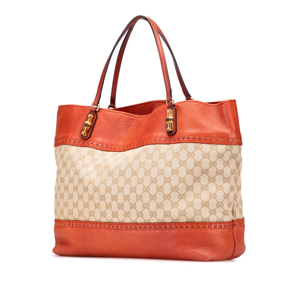 Gucci Large GG Canvas Laidback Crafty Tote - Back view