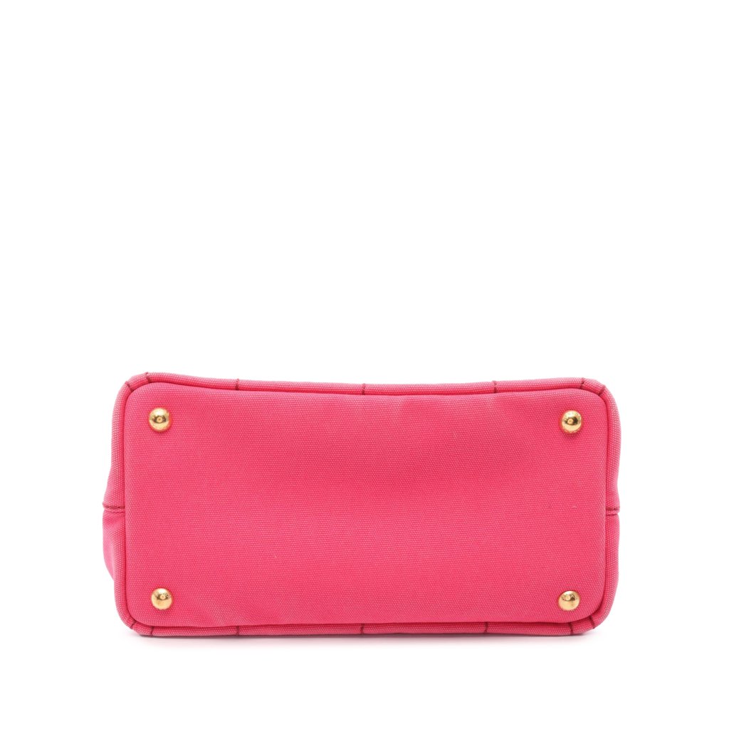 Prada Small Canvas Canapa Logo Satchel - 3