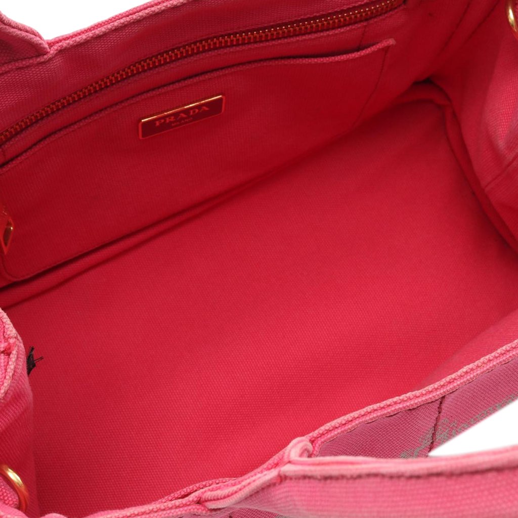 Prada Small Canvas Canapa Logo Satchel - 4