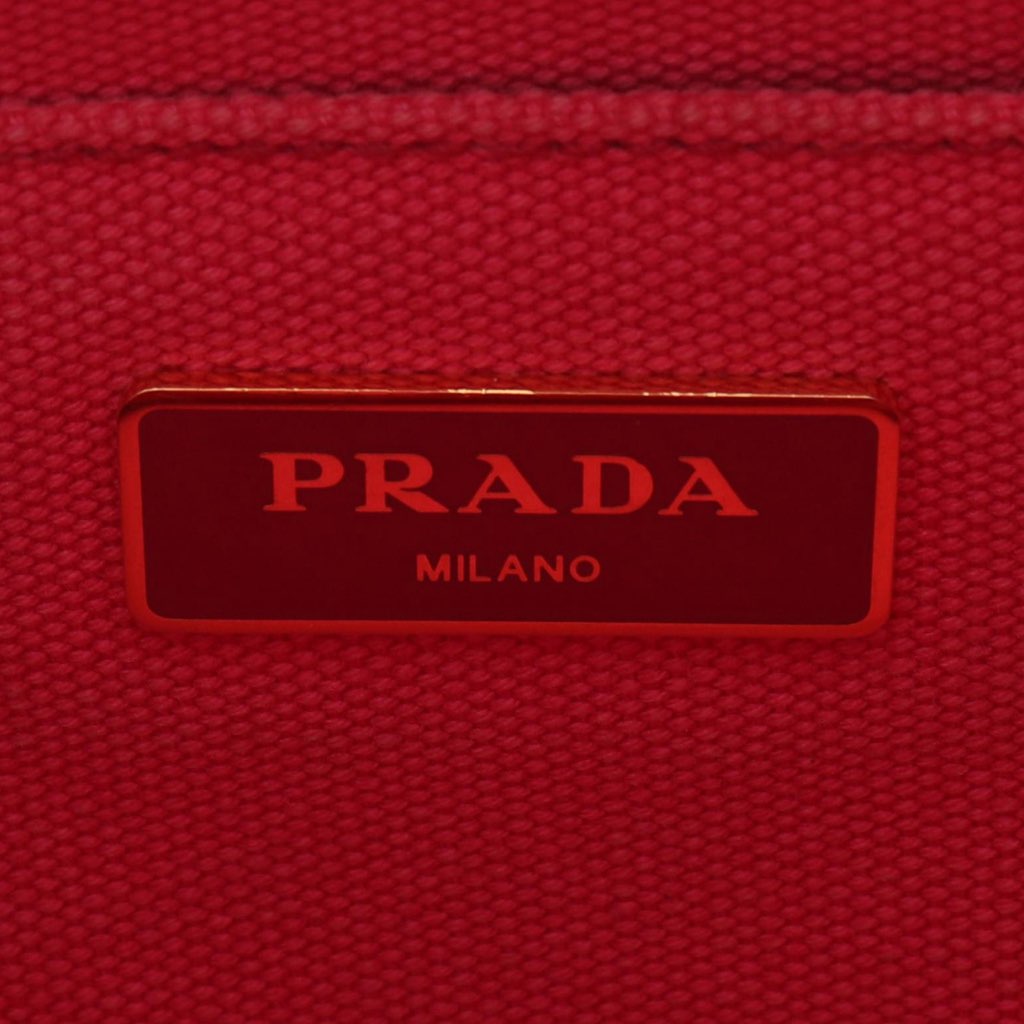 Prada Small Canvas Canapa Logo Satchel - 5