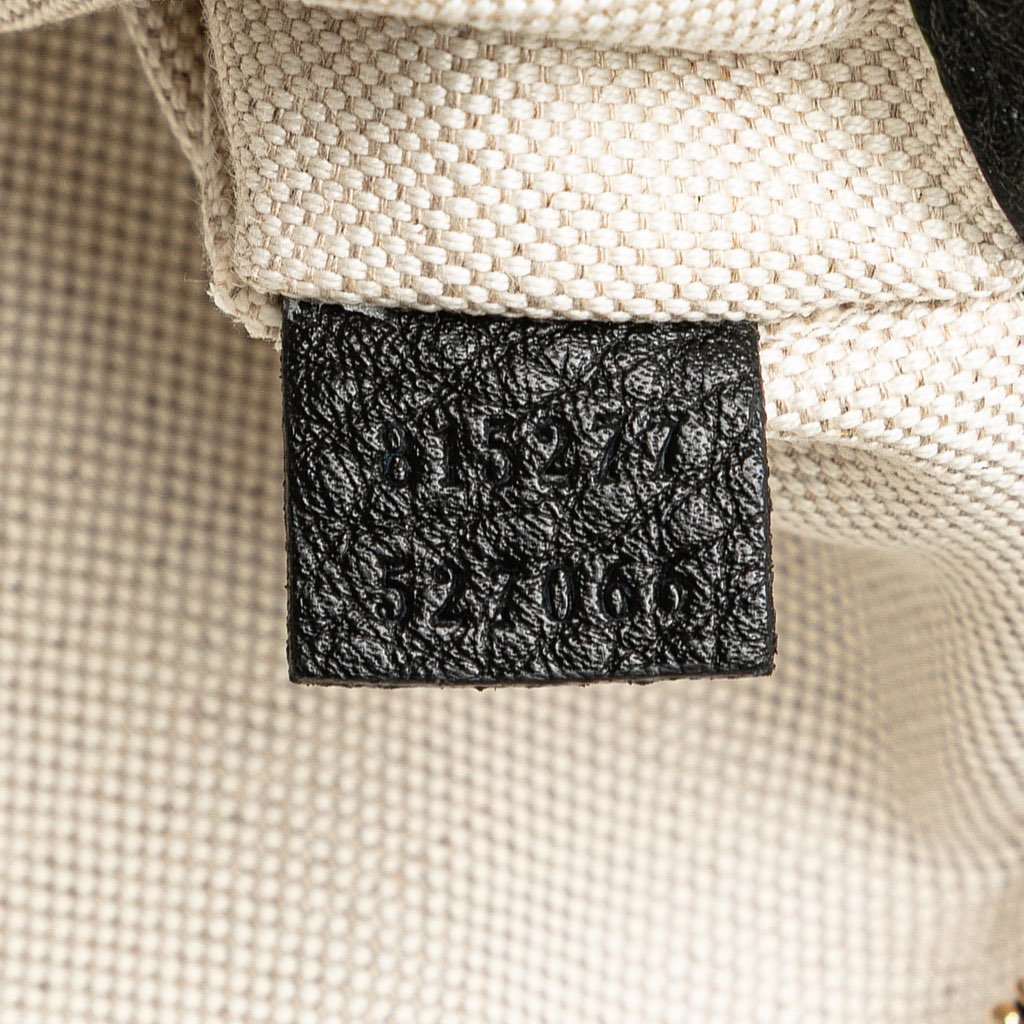 Gucci Medium GG Emblem Embossed Leather Shoulder Bag - Detail 1