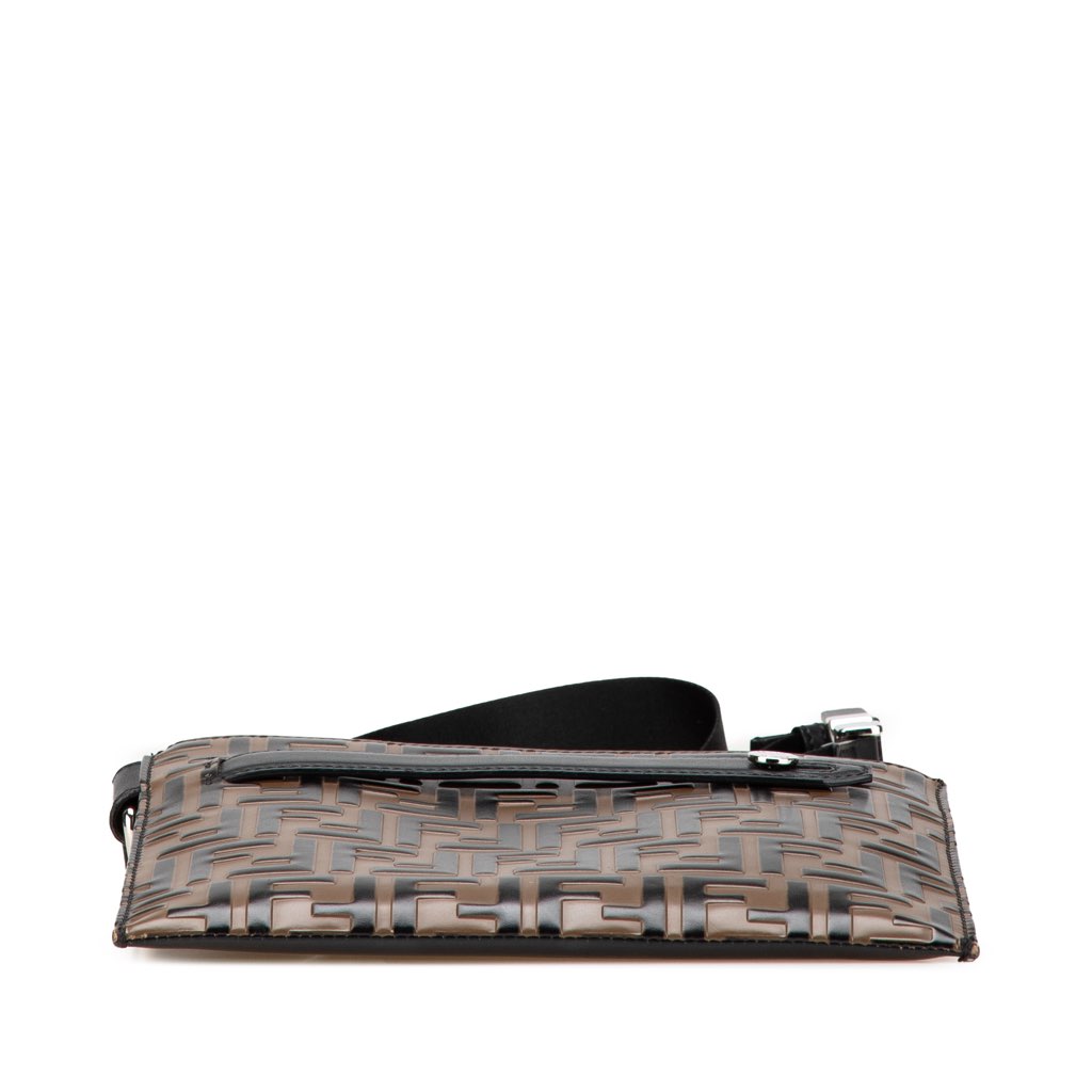 Fendi FF Embossed Leather 1974 Crossbody - Image 6