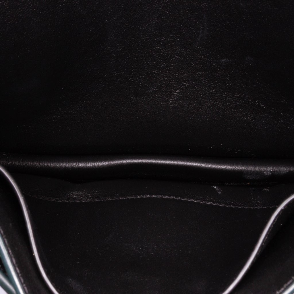 Saint Laurent Suede and Calfskin Monogram Cassandra Clasp Bag - 4