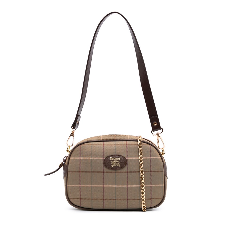 Burberry Vintage Check Canvas Crossbody