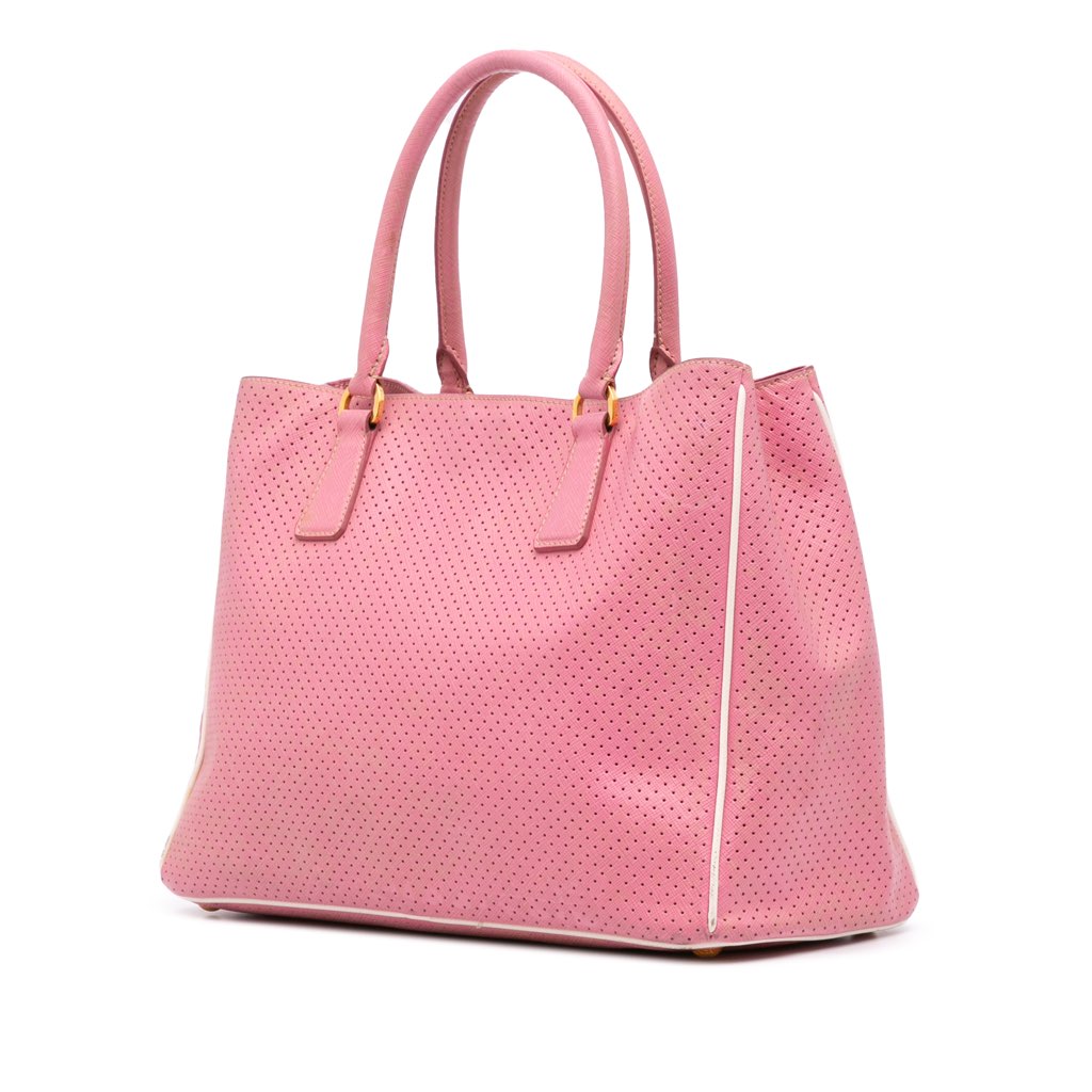 Prada Perforated Saffiano Galleria Tote - 2