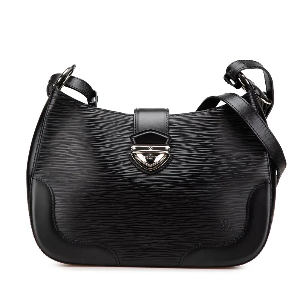 Louis Vuitton Epi Musette Bagatelle Black Leather Fair - Front View