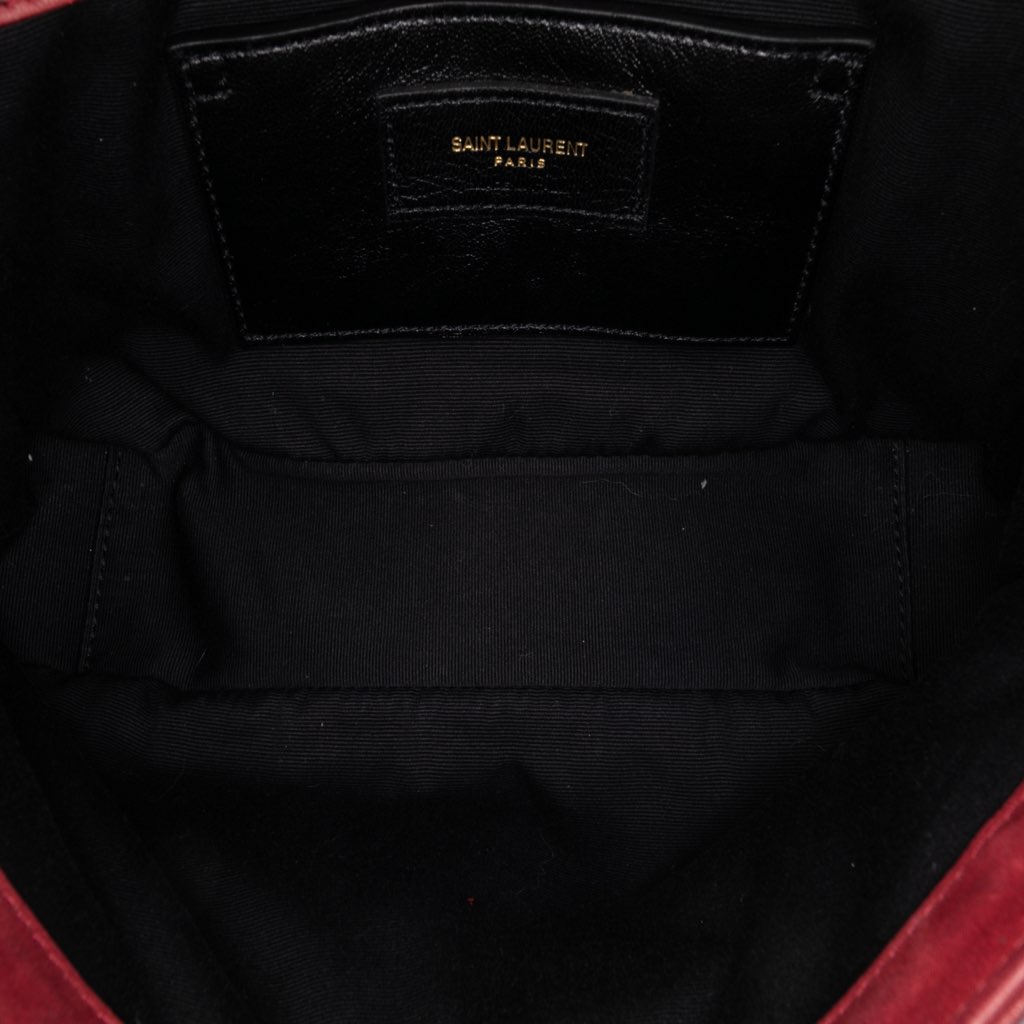 Saint Laurent Medium Iridescent Calfskin Triquilt Monogram College Bag - 4