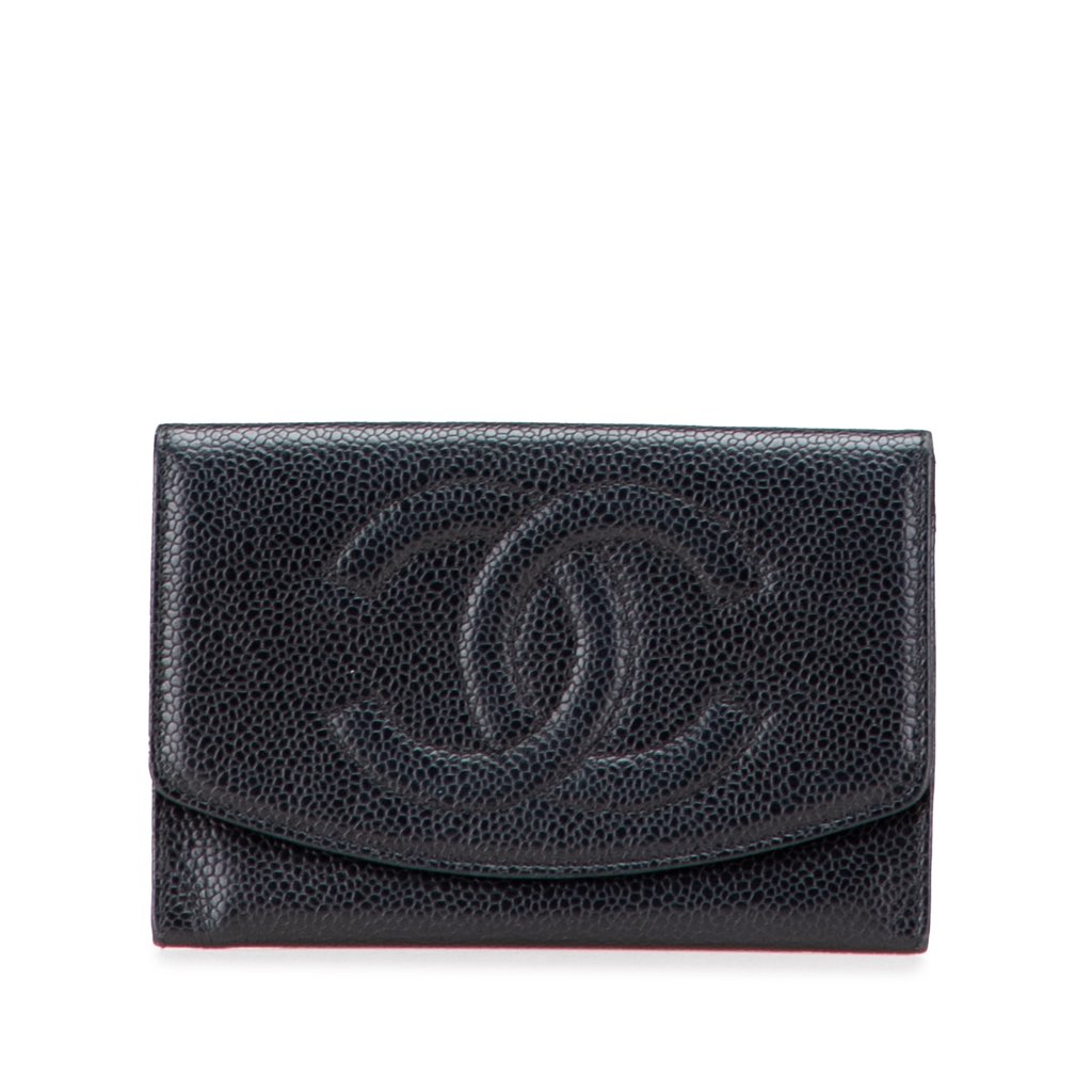 Chanel CC Caviar Trifold Wallet