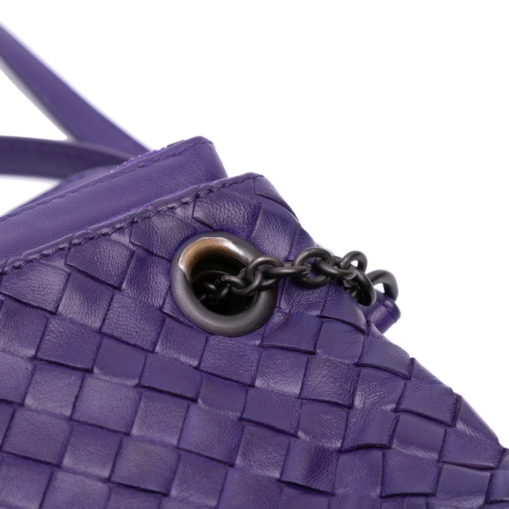 Bottega Veneta Nappa Intrecciato Triple Zip Shoulder Bag - Image 15