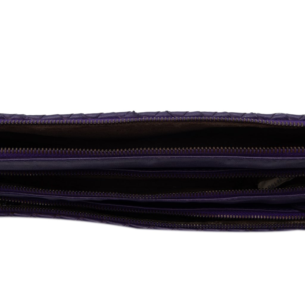 Bottega Veneta Nappa Intrecciato Triple Zip Shoulder Bag - 4