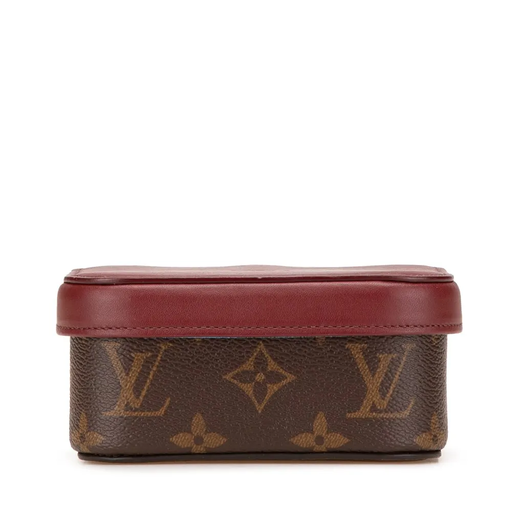 Louis Vuitton Monogram Boite Camille Box MM Brown Canvas Good - Front View