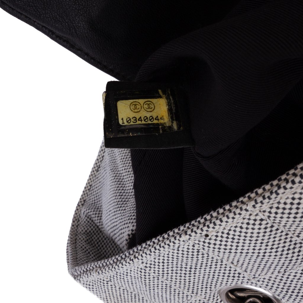 Chanel CC Camellia No. 5 Choco Bar Canvas Tote - 5